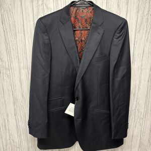 Mens Indochino Black Houndstooth Blazer NWT